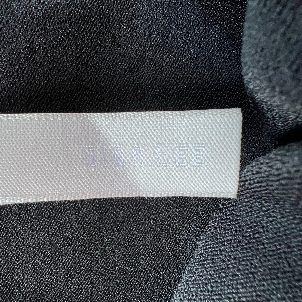 DION LEE BLACK VISCOSE MINI SKIRT - Picture 4 of 5